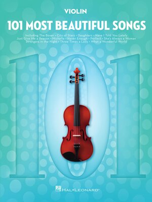 cover image of 101 Most Beautiful Songs for Violin